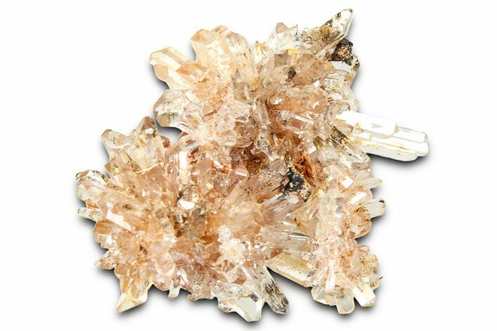 Sparkling Orange Creedite Crystal Cluster - Durango, Mexico #360623